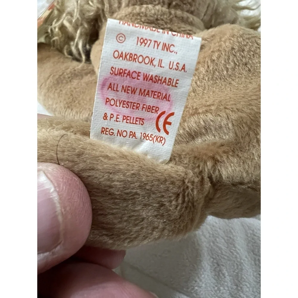 VERY RARE TY Beanie Baby‎ Spunky the Cocker Spaniel Dog 1997